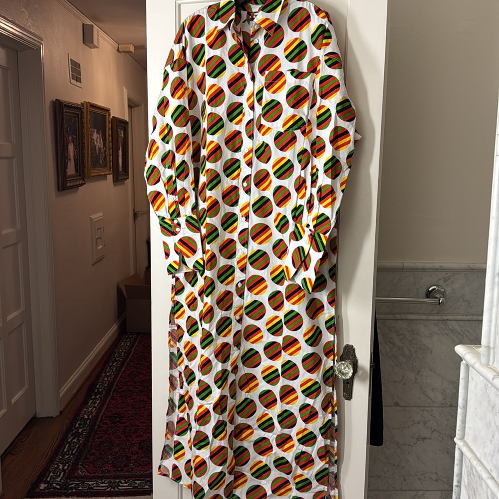 Christopher John Rogers X J.Crew Étienne shirtdress polka-dot poplin CF476 - Picture 8 of 14